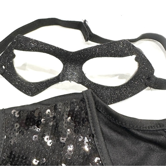 Chasing Fireflies Batgirl Sequin 3pc Halloween Cosplay Costume - Picture 5 of 8